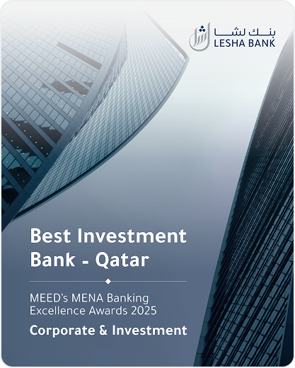 Awards : Best Investment Bank in Qatar – MEED MENA Banking Excellence, Corporate & Investment Awards 2025